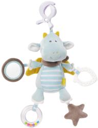 Fehn Activity Play Animal Dragon - Jucarie de abilitati motorii pentru carucior, patut si scaun auto pentru copii pentru muscat, apucat si scoate sunete - Jucarie de dentitie pentru bebelusi si copii de la