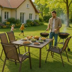 SPRINGOS Gf0105 kerti szék 73 x 55, 5 x 93 cm (GF0105) - pepita