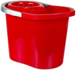  Galeata Gospodina, ovala din plastic, cu storcator detasabil, 13L, rosu 37127ROS