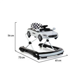 Cangaroo Moni Cabrio 2in1 bébikomp és járássegítő - szürke