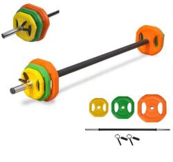 Zoco Body Fit Súlyzó Szett Lemezekkel Zoco Body Fit GL002, Teljes súly 30 kg, Sokszínű (ZCB-GL002-30KG)