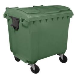 Manutan Pubela de exterior din plastic Manutan, volum 1100 l, verde M1501485 Cos de gunoi