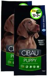 CIBAU Puppy Maxi 2x12+2kg - pepita