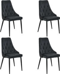 AKORD 054 Étkezőszék szett 4db - fekete (4xCSJ.054-BL)
