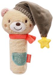 Fehn Stick Gripping Toy Bear - jucarie pentru abilitati motorii pentru bebelusi pentru a promova abilitatile motorii si simturile - jucarie ideala pentru bebelusi ca o jucarie draguta de plus cu zornaitor 