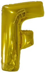  Arany Gold óriás F betű fólia lufi 110 cm - pepita - 194 Ft