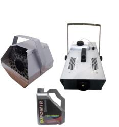  Léggömbgép csomag, professzionális füstgép és 5 l füstfolyadék, IdeallStore®, rozsdamentes acél, távirányítóval