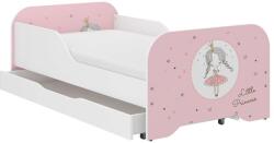 MIKI gyerekágy 160x80cm matraccal és ágyneműtartóval - hercegnő (SICO310)