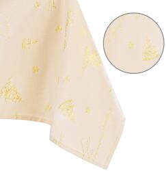 AmeliaHome Asztalterítő Christmas Eve sárga nyomott ünnepi 130x180 AmeliaHome