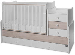 Lorelli Maxi Plus kombi ágy 70x160 - Trio White/Ligh Oak