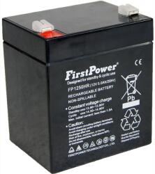 First Power Акумулаторна батерия FirstPower FP1250HR, 12V, 5Ah, AGM, F1 конектори (FP1250HR)
