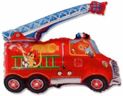 Fólia lufi, mini forma, tűzoltó autó, 14"