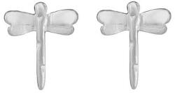  Szitakötő fülbevaló, fehér arany ékszer