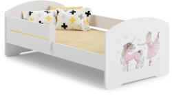Kobi LUK gyerekágy 160x60 korlátos - Lány egyszarvúval