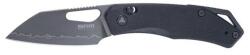  Összecsukható kés, SRM, 261M-GB2, G10 nyél, laminált 140Cr acél, fekete