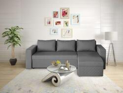 Bedora Napoli Sarokgarnitúra - Kihúzható Ágy - Szürke - 247x148x78 cm