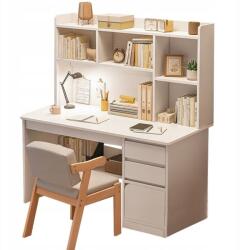 Fodym IFJÚSÁGI SZÁMÍTÓGÉPES ÍRÓASZTAL LOFT ASZTAL FEHÉR KÖNYVESPOLCCAL MODERN NAGY 100 CM