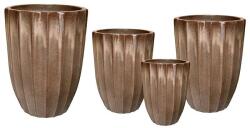  Noble Rib Vase kerámia váza szett macchiato 30x39-55x73cm S4 (MC-130335)