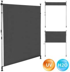  Befogatható, tekerőkaros napellenző, állítható magasság, antracit, 200x220 cm