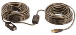 Lindy Кабел Lindy 42631, USB Type A(м) към USB Type А(ж), 20m, кафяв, удължителен (LNY-42631)