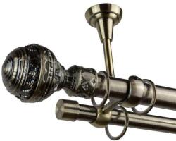  Venetia Dupla Függönyrúd - Antik Arany - 400 cm - pepita - 32 676 Ft