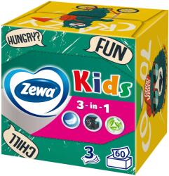 Zewa Kids illatmentes 3 rétegű dobozos Papír zsebkendő 60db (10769)