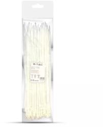 V-TAC Coliere de plastic zimtat, plastic, 2.5 mm x 200 mm, albe, 100 bucati, V-TAC SKU-11163 (SKU-11163)