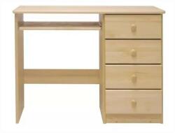 Komforttéka Max Prymus Fenyő Íróasztal - 4 Fiók - Kihúzható Billentyűzet Tartóval