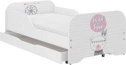  MIKI gyerekágy 160x80cm matraccal és ágyneműtartóval - boho maci