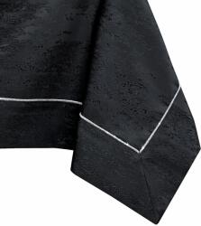 AmeliaHome Asztalterítő Vesta fekete dombornyomott modern 140x300 AmeliaHome