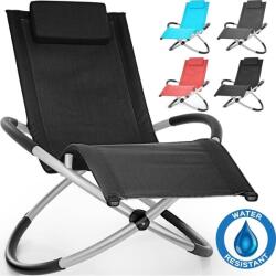  Összecsukható, dönthető nyugágy, szék 5 féle színben - Sun - Fekete (TVRLG-003)