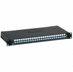 Legrand 032165 24xLC duplex monomódusú 1U-19" fekete LCS3 optikai patch panel