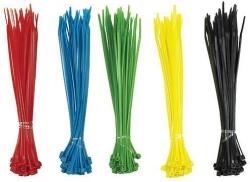  Kábelkötegelő készlet, 150x2, 5 mm, 200 db, többszínű