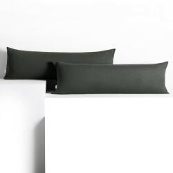 DecoKing Díszpárnahuzat AMBER grafitszürke dzsörzé 40x145 DecoKing