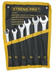 Strend Pro HR31581 csavarkulcs készlet, villás, 6 részes, Cr-V, 10-17 mm
