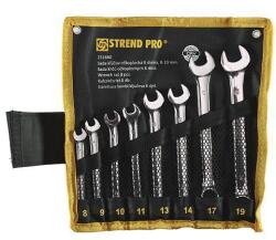 Strend Pro HR31583 csavarkulcs készlet, villás, 8 részes, Cr-V, 8-19 mm