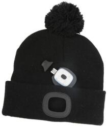  Sapka Strend Pro Wahoo, fekete L, 4x SMD LED, 60 lm, bojtos