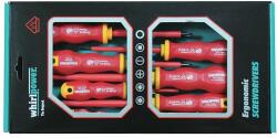 WHIRLPOWER Csavarhúzó készlet Whirlpower® 102-105, villanyszerelő, 5 részes, VDE 1000, Ergonomic