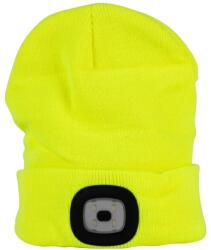  Sapka Strend Pro Albacore, sárga L, 4x SMD LED, USB töltés