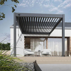  SUN ELEGANCE WALL 3x3 m antracit terasz pergola