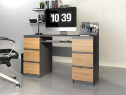GreenSite Riano MIX Kuba számítógépasztal, antracit-tölgy (GSB5999114131920)