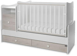 Lorelli Trend PLUS kombi ágy 70x165 - White & amp; Light Oak ÚJ