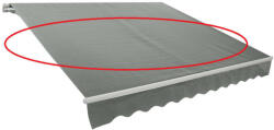 ROJAPLAST tartalék ponyva falra szerelhető 3, 95 x 2, 5 m-es napellenzőhöz- kiegészítő- szürke
