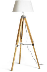  ALVIS/AMBITUS 46 állólámpa fehér bambusz/króm 230V LED E27 15W