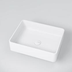 MARMY NOE 48x36 öntött márvány mosdó, FÉNYES FEHÉR 30 1007 05 10 10 (30 1007 05 10 10)