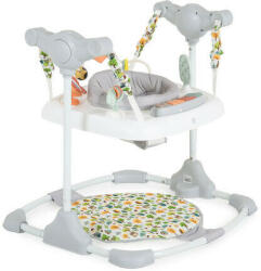  HOP Baba Ugráló - Szürke, Zenélő, 360°-ban Forgó Üléssel