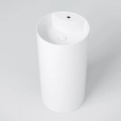 MARMY BABEL D44x87 álló öntött márvány mosdó, FÉNYES FEHÉR 30 1004 04 11 10 (30 1004 04 11 10)