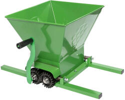 Micul Fermier Kézi szőlőtörő, kistermelő Bulgária, polipropilén dobbal, állítható, 350kg, Vat 25 L, zöld