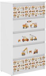  Ifjúsági 5 fiókos Komód - Munkagépek - fehér
