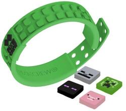 PIXIE CREW & MINECRAFT Brățară reglabilă, verde, 4 multipixeli (OLP1009PXX-02-35)